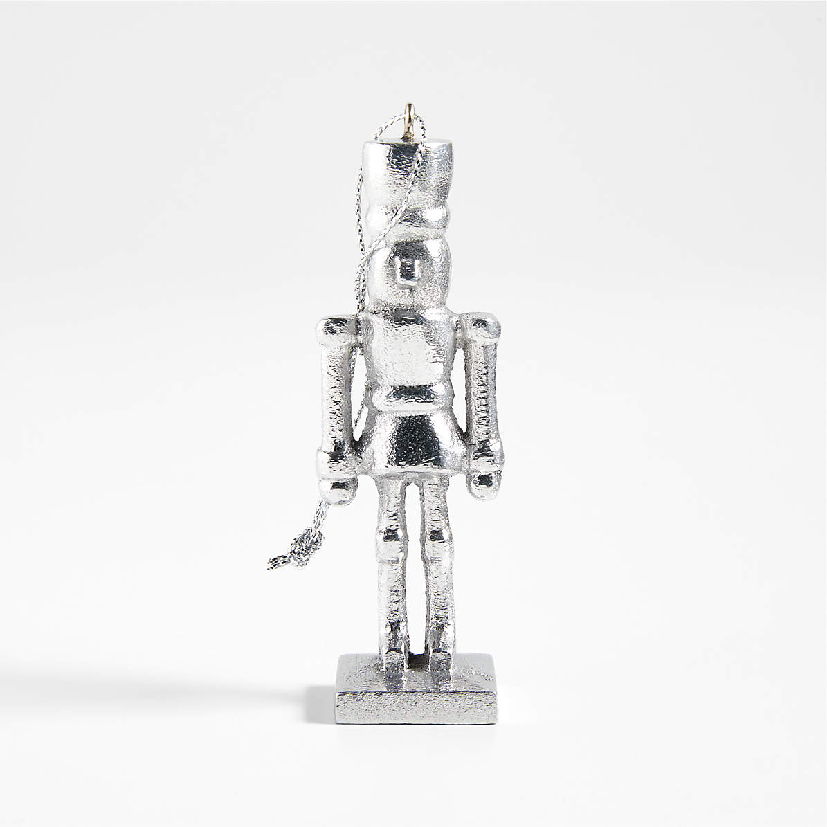 Silver Plated Nutcracker Ornament