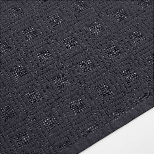 Navy Quilted Cotton Placemat