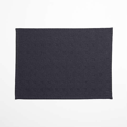 Navy Quilted Cotton Placemat