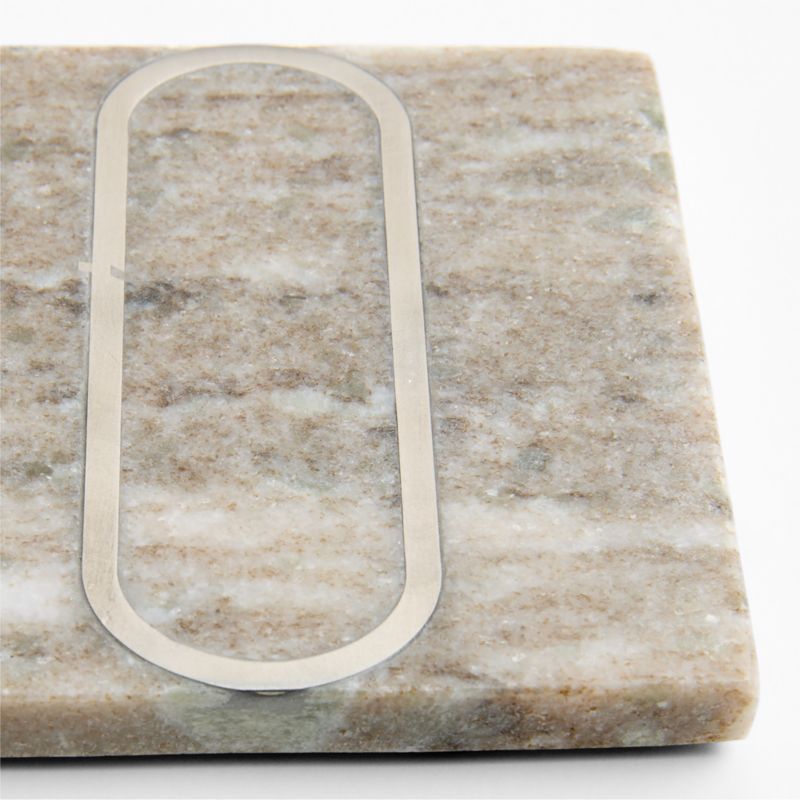Tuscan Kitchen Marble "O" Monogram Coasters, Set of 4 - image 2 of 4