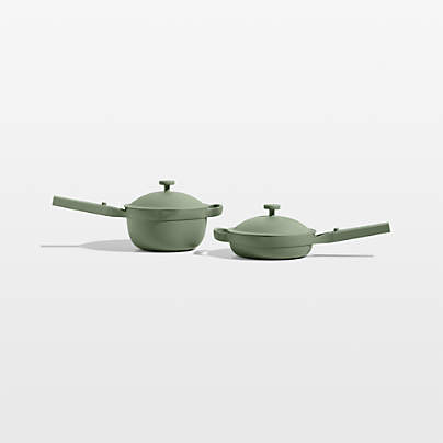 Our Place Sage Ceramic Non-Stick Mini Cookware Duo