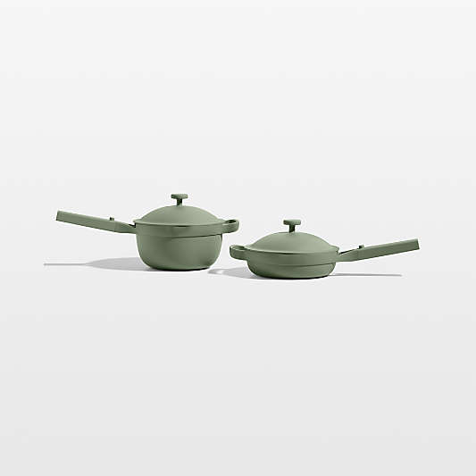 Our Place Sage Ceramic Non-Stick Mini Cookware Duo