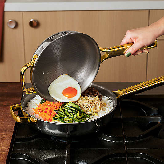 Our Place Chrome and Gold Titanium Large Always Pan ® Pro