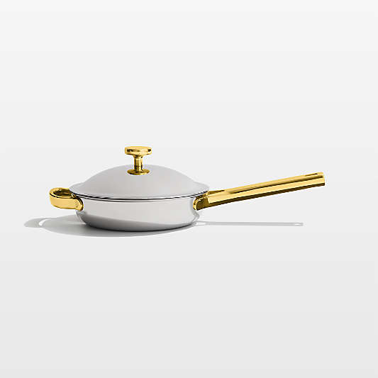Our Place Chrome and Gold Titanium Mini Always Pan ® Pro