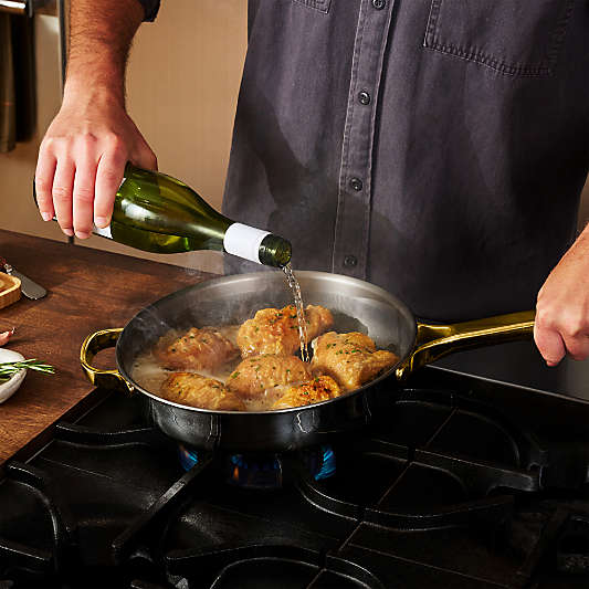 Our Place Titanium Pro Chrome and Gold Cookware Duo