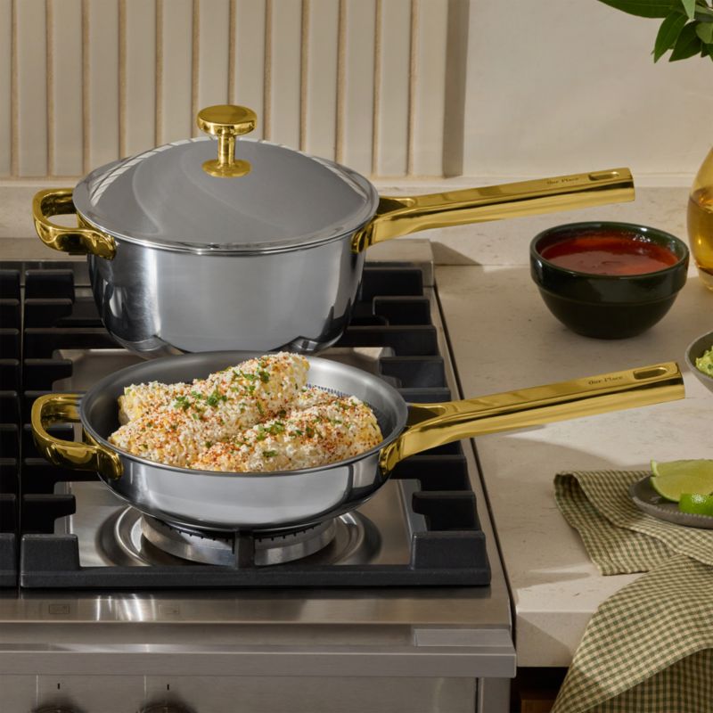 Our Place Titanium Pro Chrome and Gold 6-Piece Cookware Set - image 5 of 8