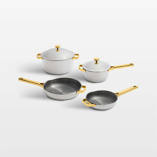 Our Place Titanium Pro Chrome and Gold 6-Piece Cookware Set