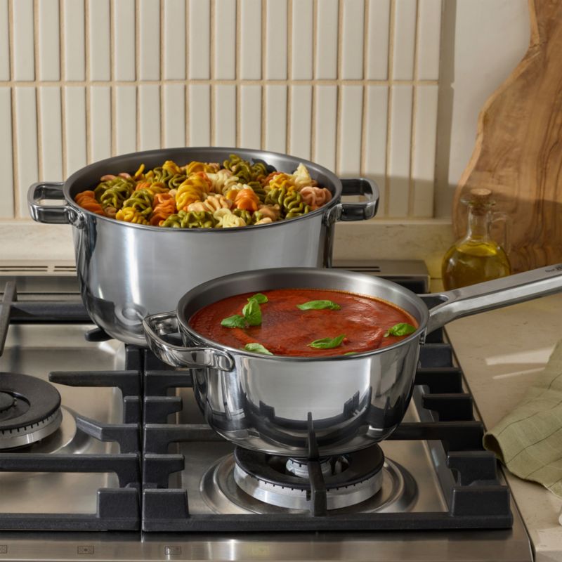 Our Place Titanium Pro Brushed Stainless Steel 6-Piece Cookware Set - image 1 of 8