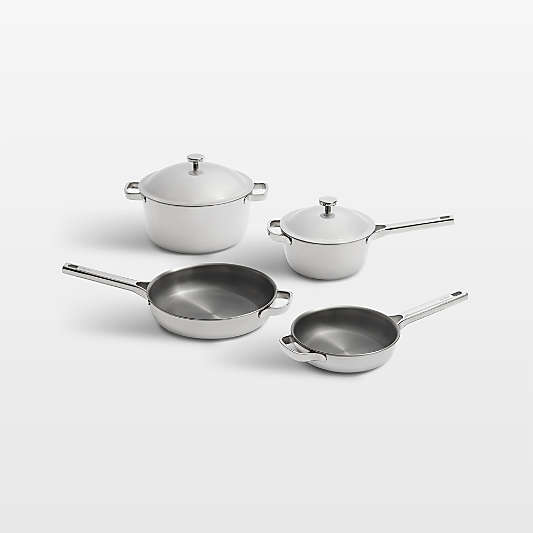 Our Place Titanium Pro Brushed Stainless Steel 6-Piece Cookware Set