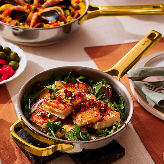 Our Place Titanium Pro Chrome and Gold Mini Cookware Duo