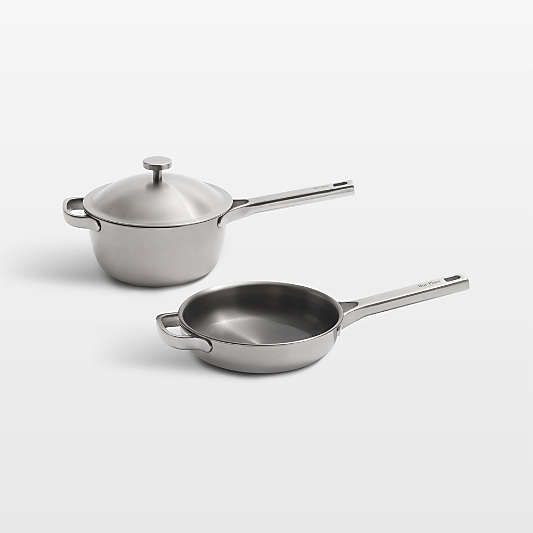 Our Place Titanium Pro Brushed Stainless Steel Mini Cookware Duo