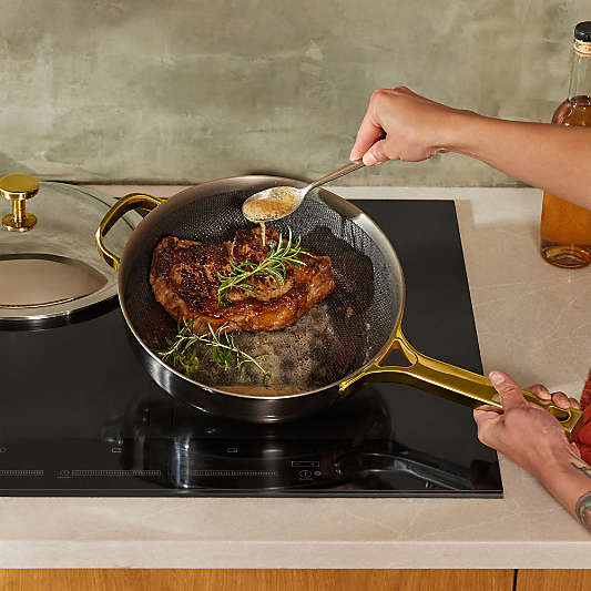 Our Place Titanium Always Pan ® Pro 10" Gold and Chrome Fry Pan