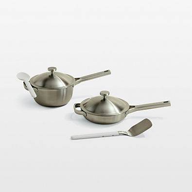 View Our Place Brushed Titanium Pro Mini Cookware Duo details