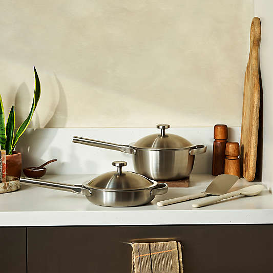 Our Place Brushed Titanium Pro Cookware Set
