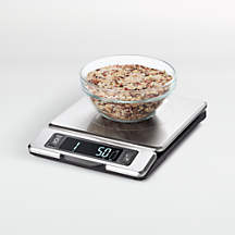 OXO 11-lb. Food Scale with Pull-Out Display + Reviews | Crate & Barrel