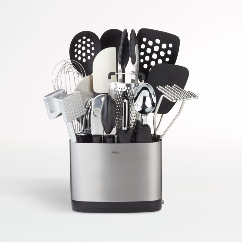 OXO 15-Piece Stainless Steel Kitchen Utensils Set