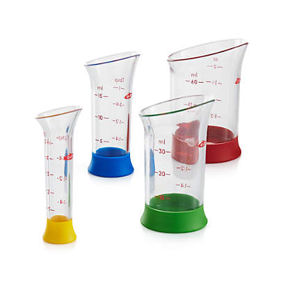 OXO 4-Piece Mini Liquid Measuring Beaker Set + Reviews, Crate & Barrel