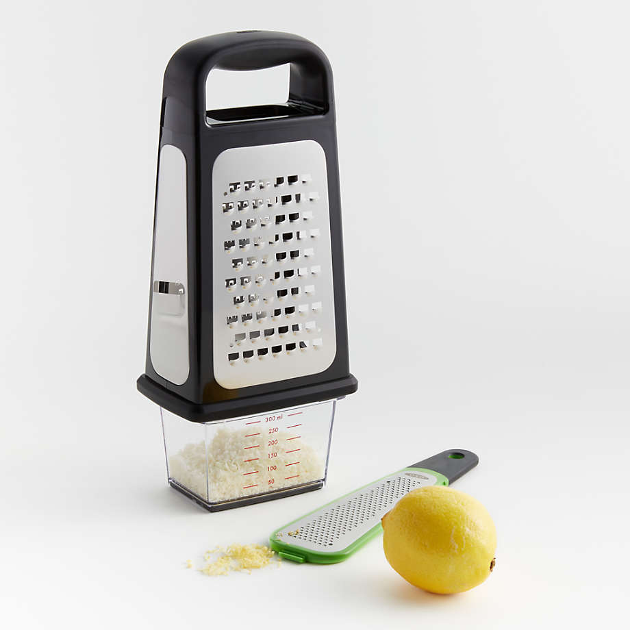 OXO Box Grater with Removable Zester + Reviews | Crate & Barrel