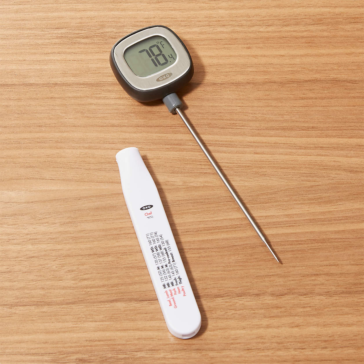 OXO Precision Instant Read Digital Meat Thermometer + Reviews Crate