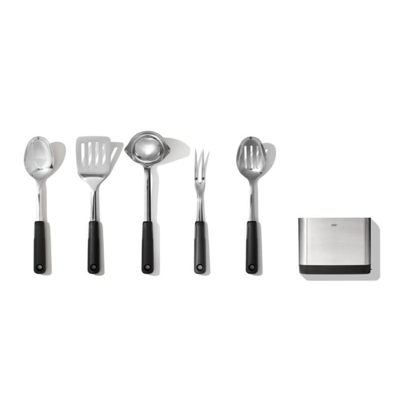 OXO ® Good Grips 6-Piece Kitchen Utensils Set with Holder - image 5 of 8