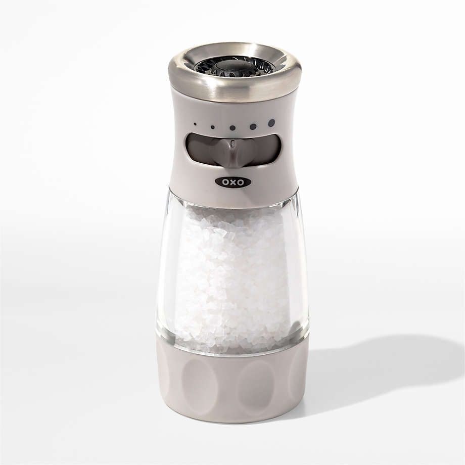 OXO Good Grips Contoured MessFree Salt Grinder + Reviews Crate & Barrel