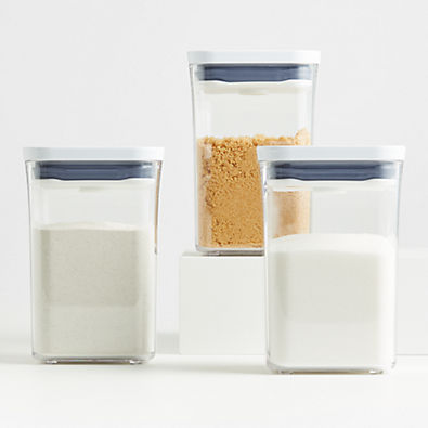 View OXO ® POP 3-Piece Small Square Short Container Set details