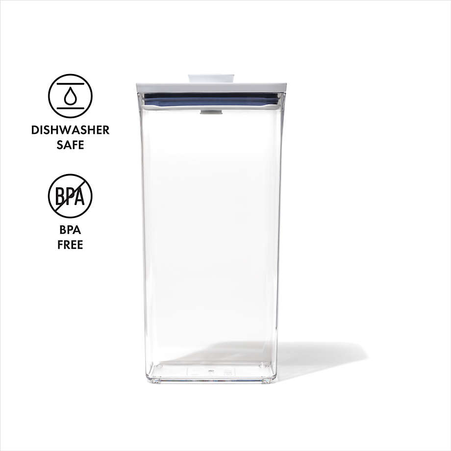 OXO POP 3.7-Qt Tall Rectangular Airtight Food Storage Container + Reviews, Crate & Barrel Canada