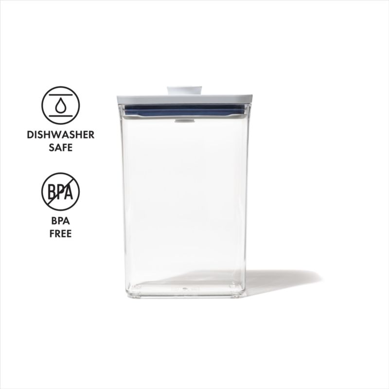 OXO POP 1.9-Qt. Medium Slim Rectangular Airtight Food Storage Container ...