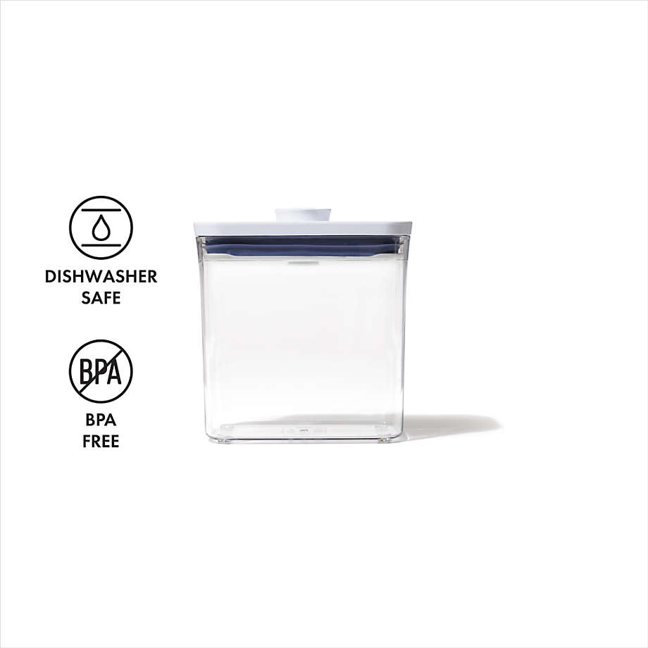 OXO POP 1.2-Qt Short Slim Rectangular Airtight Food Storage