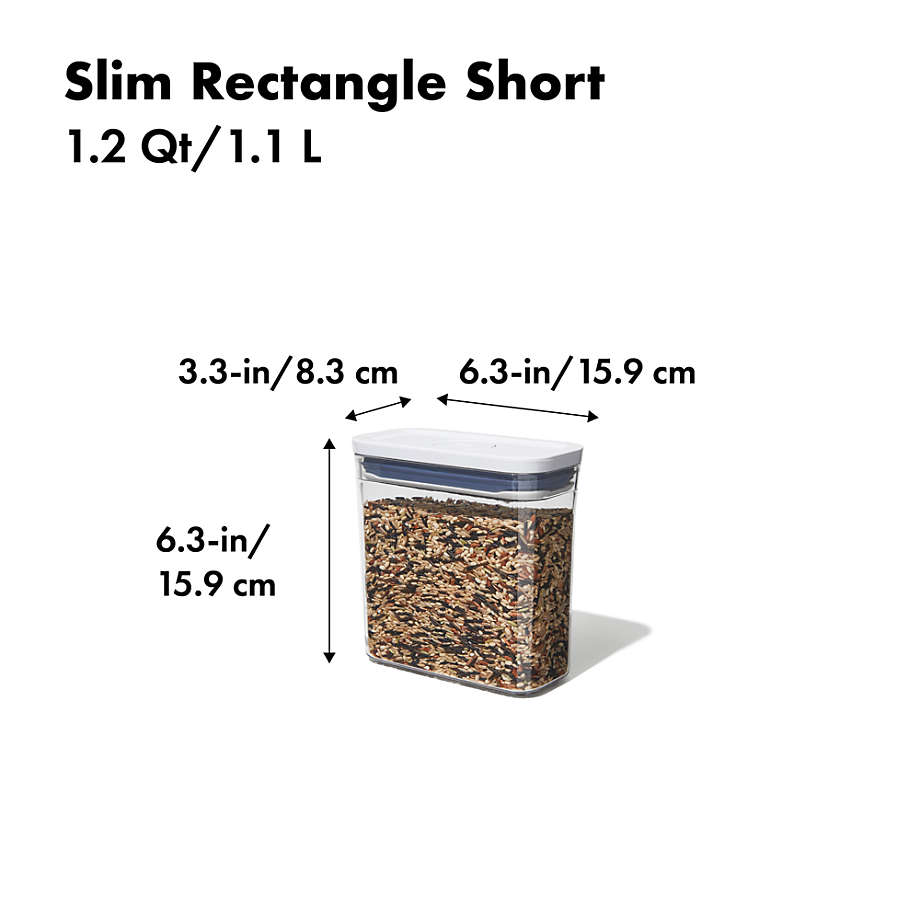 POP Container - Slim Rectangle Mini (0.4 Qt.)