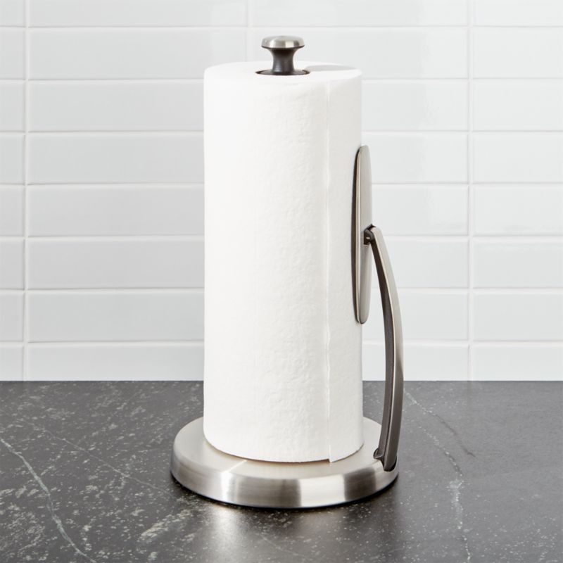 OXO Spring Arm Paper Towel Holder + Reviews | Crate & Barrel