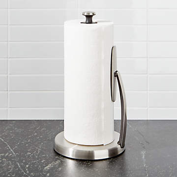 French Kitchen White Marble Paper Towel Holder Reviews Crate