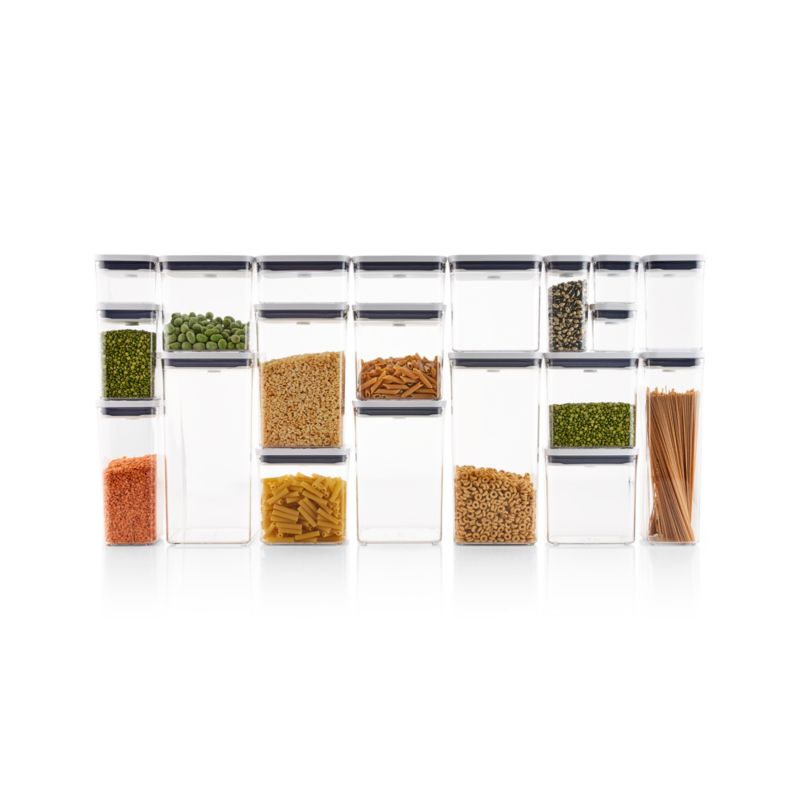 Sleek 20-Piece Stainless Steel & Clear Airtight Food Storage Set