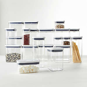 Rubbermaid Brilliance and Emily Henderson offer a clear pantry solution