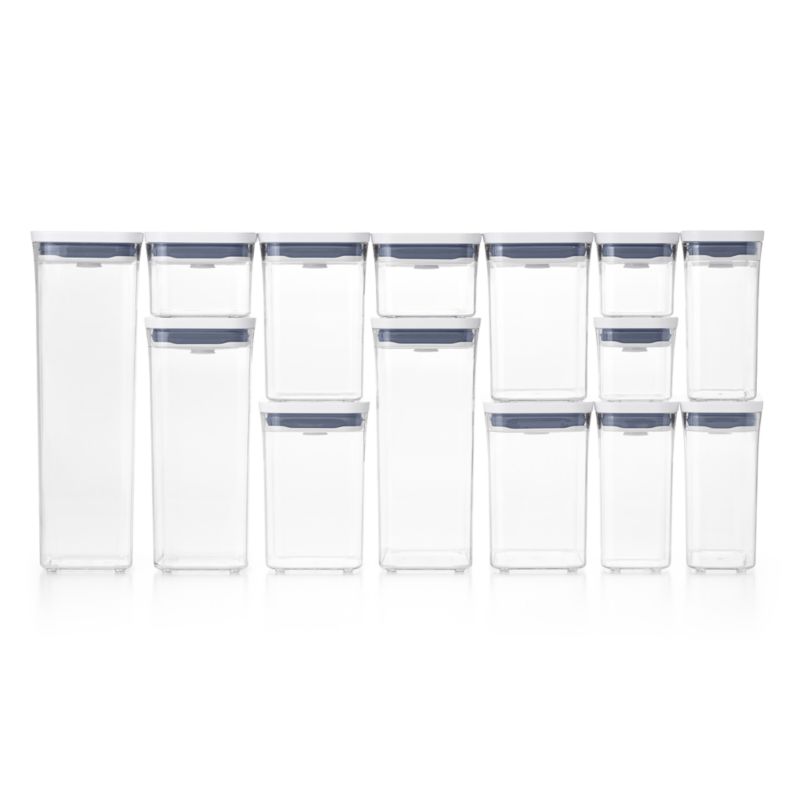 Sleek 20-Piece Stainless Steel & Clear Airtight Food Storage Set
