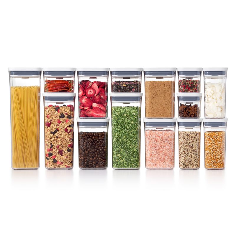 Sleek 20-Piece Stainless Steel & Clear Airtight Food Storage Set