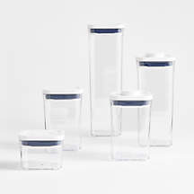 OXO POP 5-Piece Airtight Food Storage Container Set + Reviews | Crate & Barrel