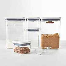 OXO POP 8-Piece Airtight Baking Container Set + Reviews | Crate & Barrel