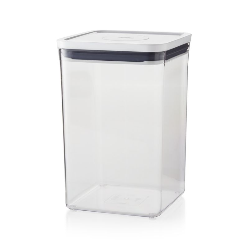 OXO POP 4-Qt. Square Airtight Food Storage Container + Reviews | Crate ...