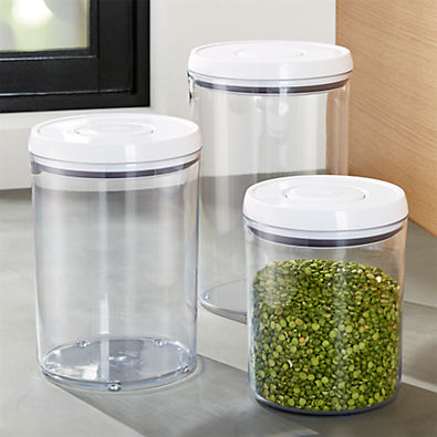 View OXO ® Pop Round Containers with Lids, Set of 3 details