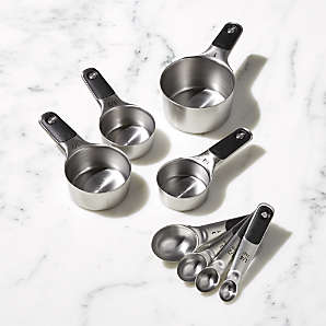 Crate&Barrel OXO ® Stainless Steel Magnetic Measuring Spoons, Set