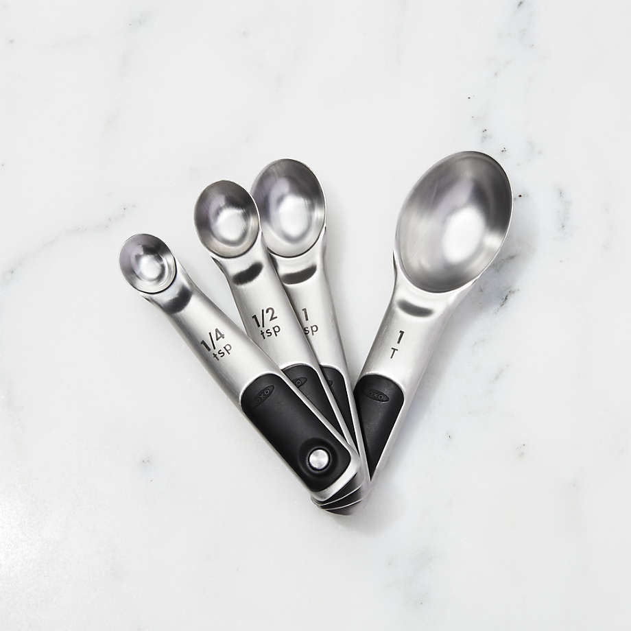 OXO Magnetic Measuring Spoons, Set of 4 + Reviews | Crate & Barrel