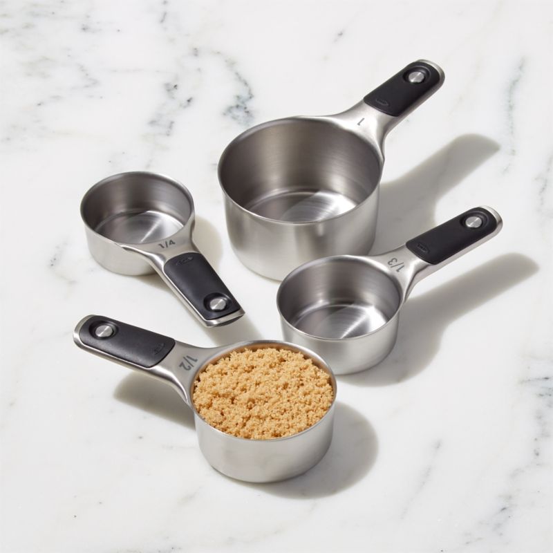 Hudson Essentials Stainless Steel Measuring Cups Set (6 Piece Set)