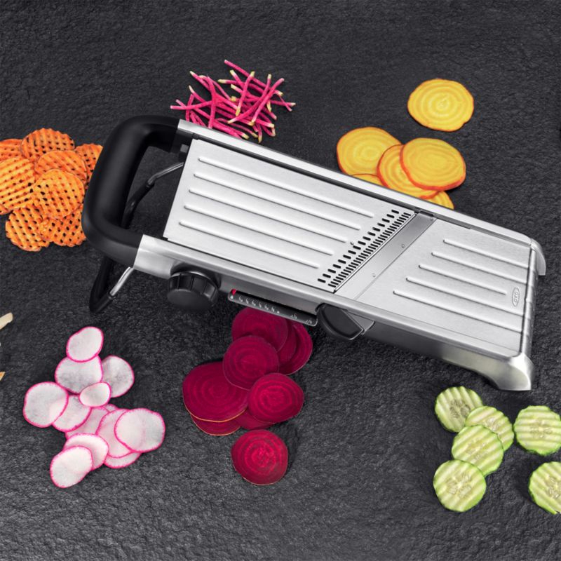 Winco MDL-18 Stainless Steel Mandoline Slicer Set with Built-In Blades -  LionsDeal