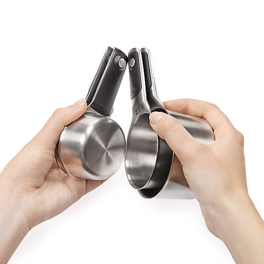 OXO ® Stainless Steel Magnetic Measuring Cups, Set of 4