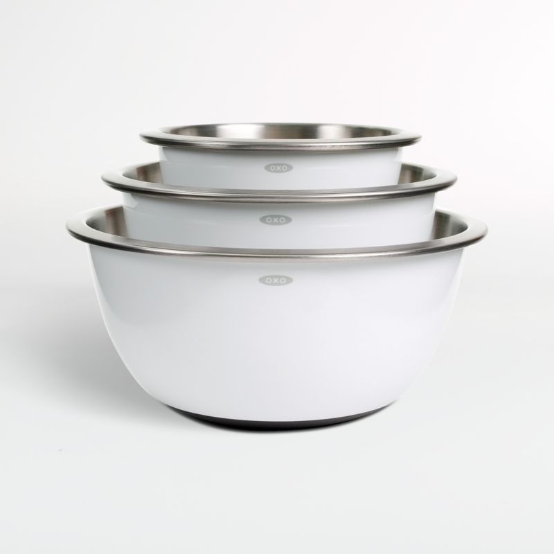OXO Good Grips 7-Piece Clear Glass Mixing Bowl Set
