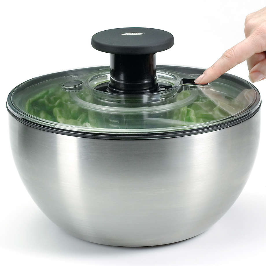 Crate&Barrel OXO ® Glass Salad Spinner