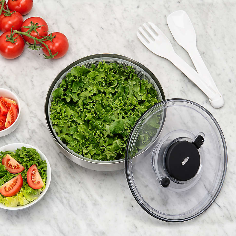 Crate&Barrel OXO ® Glass Salad Spinner