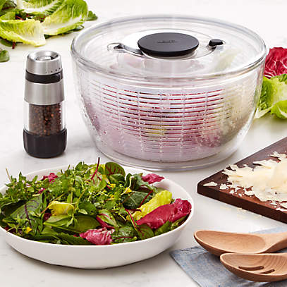 OXO Good Grips Glass Salad Spinner, Large/6.22 Quart, Clear & Good Grips  Large Salad Spinner - 6.22 Qt.