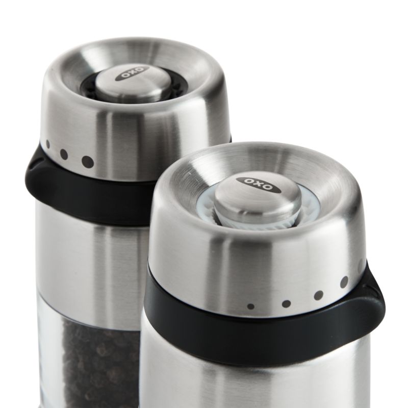 Crate&Barrel OXO ® Salt and Pepper Grinder Set